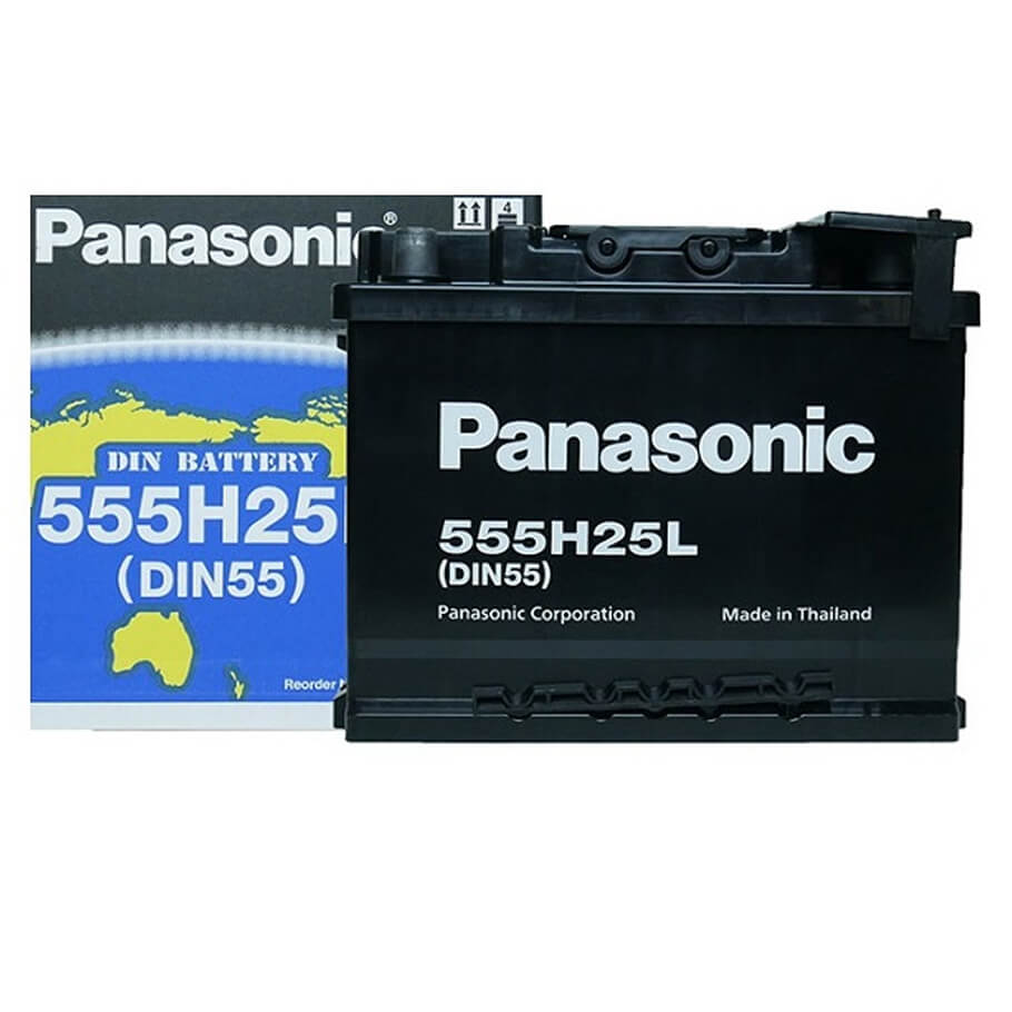 Ắc quy 12V-55AH PANASONIC 555H25L (DIN55)